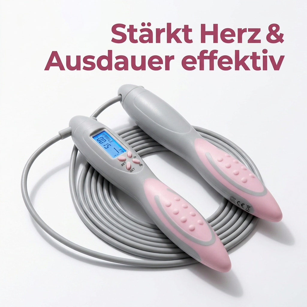 2-in-1 Springseil mit Zähler – für maximale Fettverbrennung