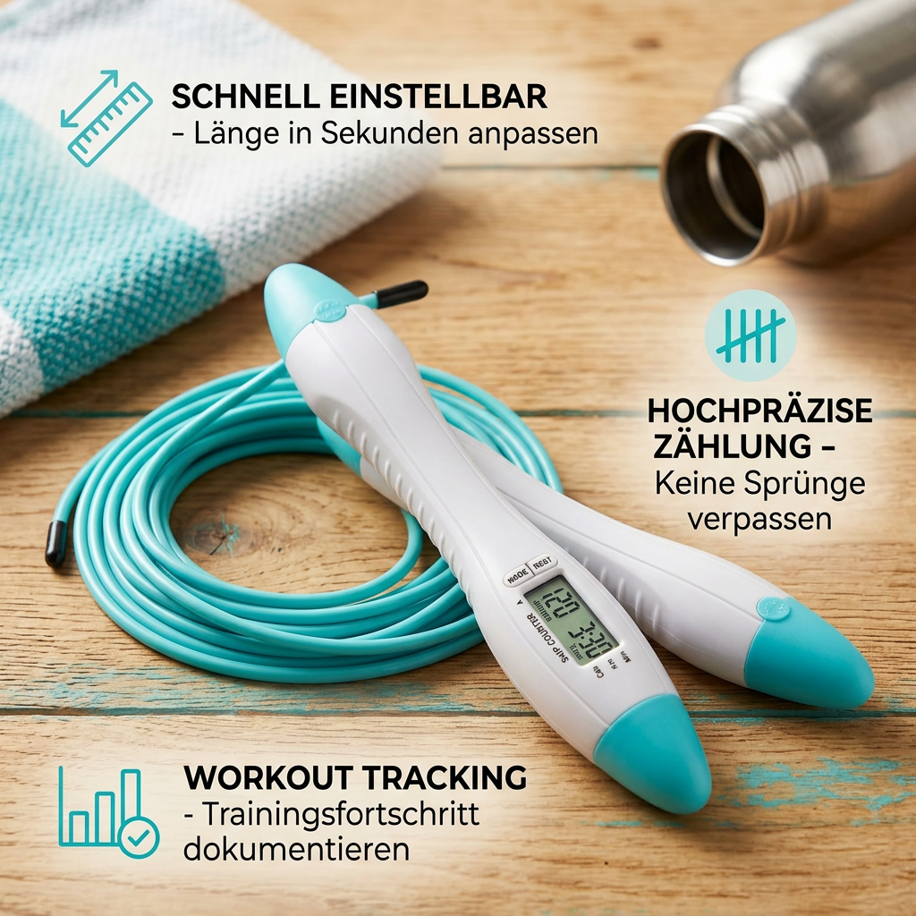 Smart Count Springseil – Mit Timer, Zähler & Kalorientracking