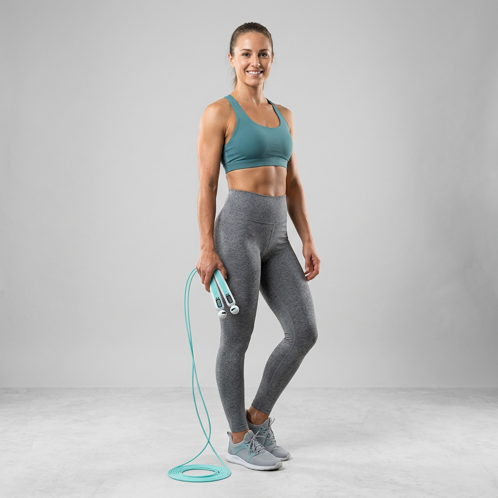 Smart Springseil mit Zähler – Verstellbares Skipping Rope für Fitness & zum Abnehmen