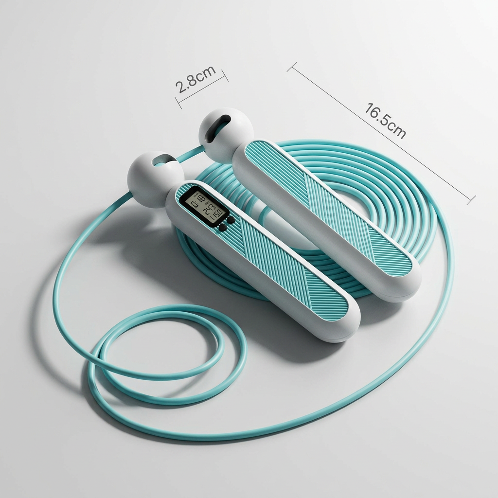 Smart Springseil mit Zähler – Verstellbares Skipping Rope für Fitness & zum Abnehmen