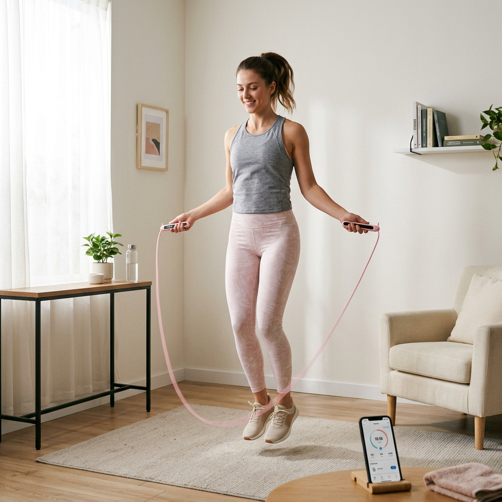 Li-Ning Springseil mit Zähler – Verstellbares Trainings-Springseil Unisex (AQEU069)